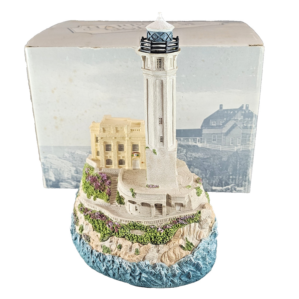 Harbour Lights Lighthouses Alcatraz California #407 Hand Painted New w/Box
